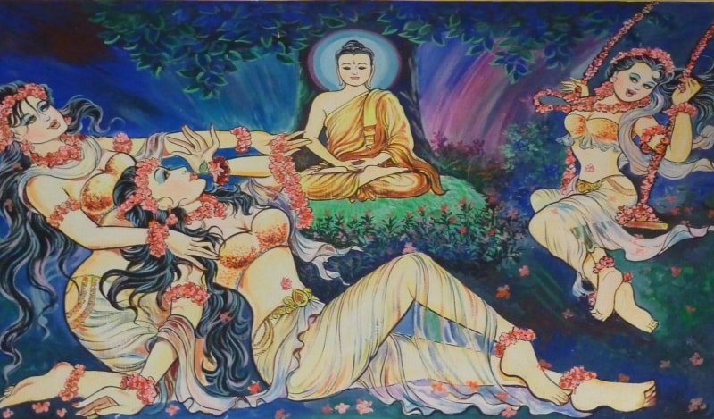 Đức Phật Hàng Phục Ma Vương Trước Khi Thành Đạo